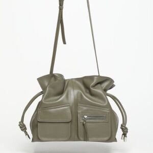 Walter Baker Easton Leather Crossbody Clutch in Army Green - NEW w/tags